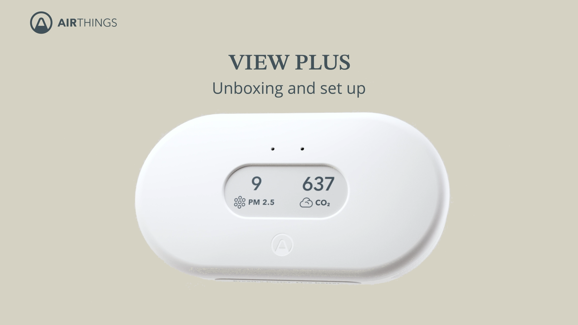Airthings 2960 View Plus - Battery Powered Radon & Air Quality