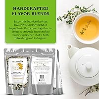 Vista 6 de Nelson's Tea - Té de hojas sueltas de menta y chocolate blanco - Té verde, té blanco, menta, cártamo y chocolate con menta - 2 onzas.