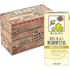 【Amazon.co.jp限定】キッコーマン おいしい無調整豆乳SOYMILK DAYS 1000ml×6本