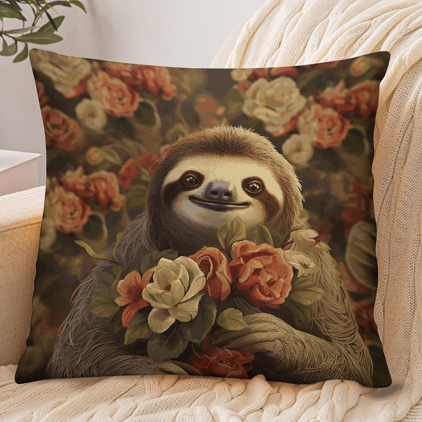 Fekiloot Style Funny Sloths Pillowcase Pillow Sham Pillow Case