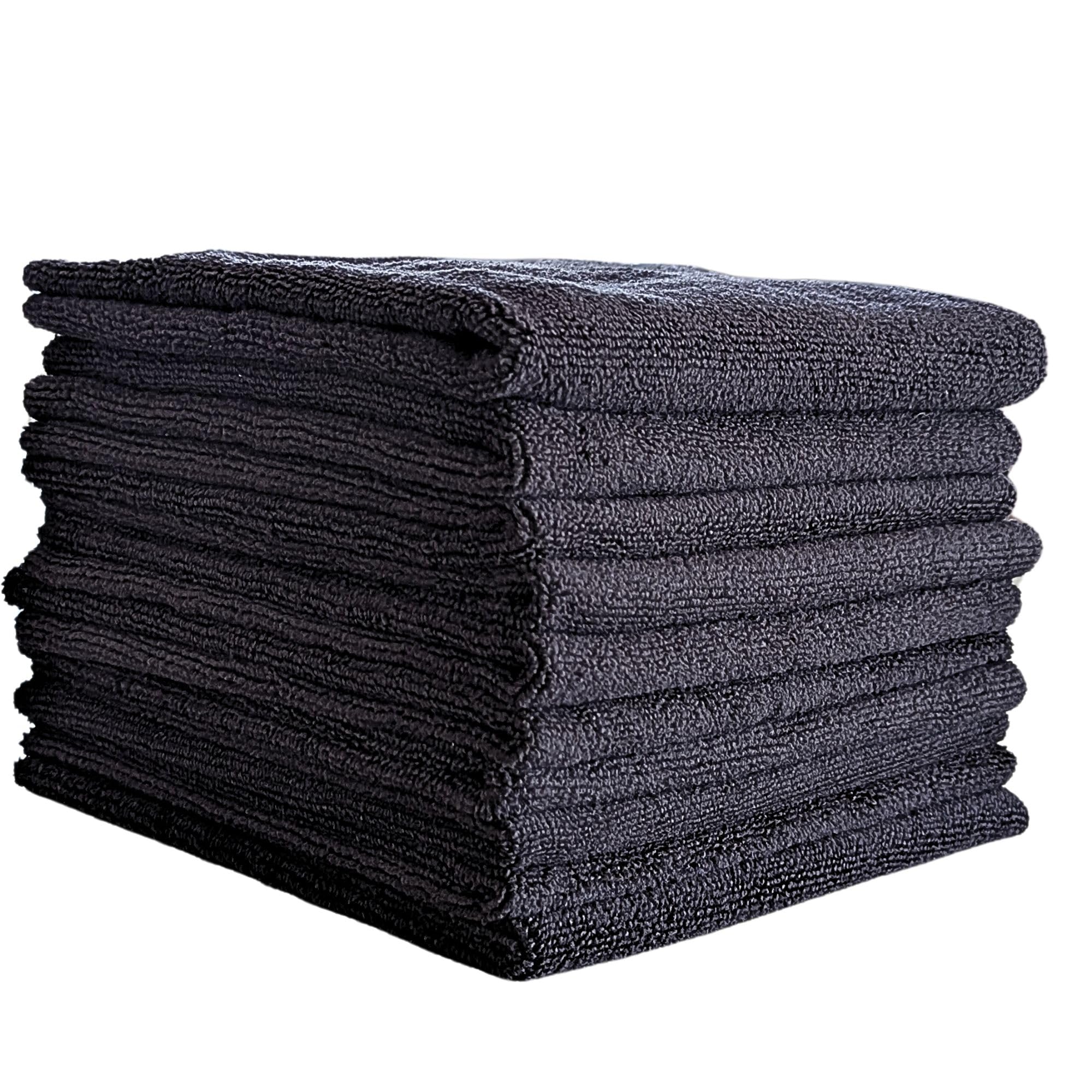 Dirty Boy - Toallas de microfibra sin bordes, 16 x 16 pulgadas, detalles de coche, neumáticos, molduras, tejido de perlas coreanas de de 300 g