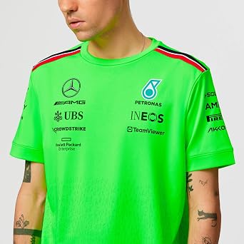 Mercedes AMG Petronas Formula One Team - 2023 Team Setup T-Shirt - Green - Men - Size: M