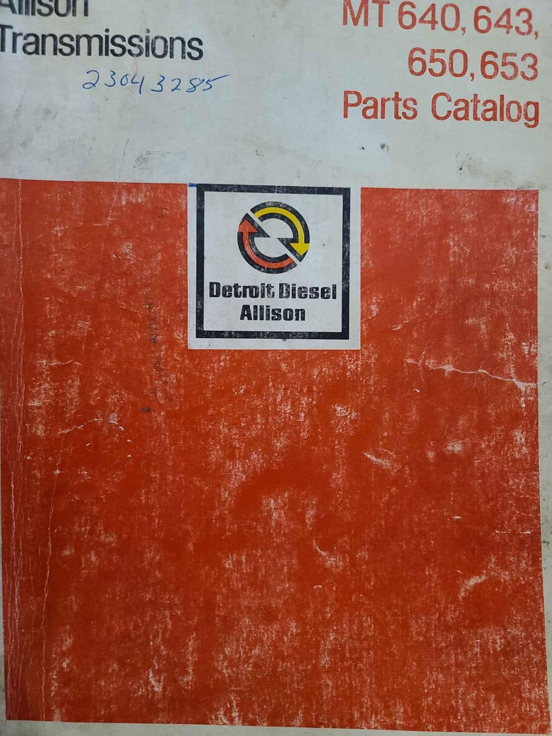 Allison Transmission MT 640, 643, 650, 653 Series Parts Catalog SA