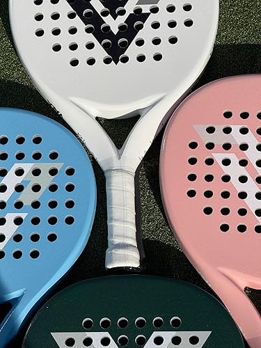 Vista 6 de VALA Raqueta de pádel, One Junior Edition, diseño ligero, hexágono 3D + tecnología Sandy Effect, para jugadores jóvenes