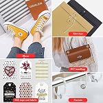 PAXCOO 802Pcs Kit de pinces à oeillets Grommet, 1/4 pouce 6mm Kit d'outils avec 800 Rondelles en métal en or et en argent, Gommets, Presse à main portable pour cuir/en cuir/chaussures/enduits