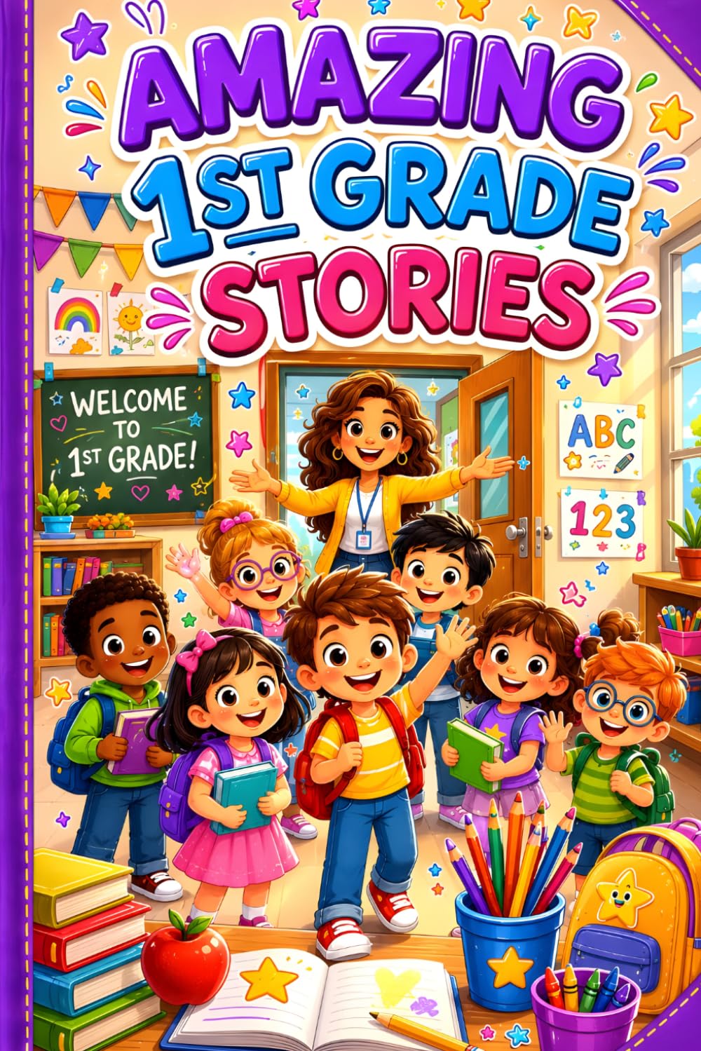 Amazing 1st Grade Stories for Kids: Inspiring First Day of School Tales that Help Young Children Feel Brave, Confident, and Ready