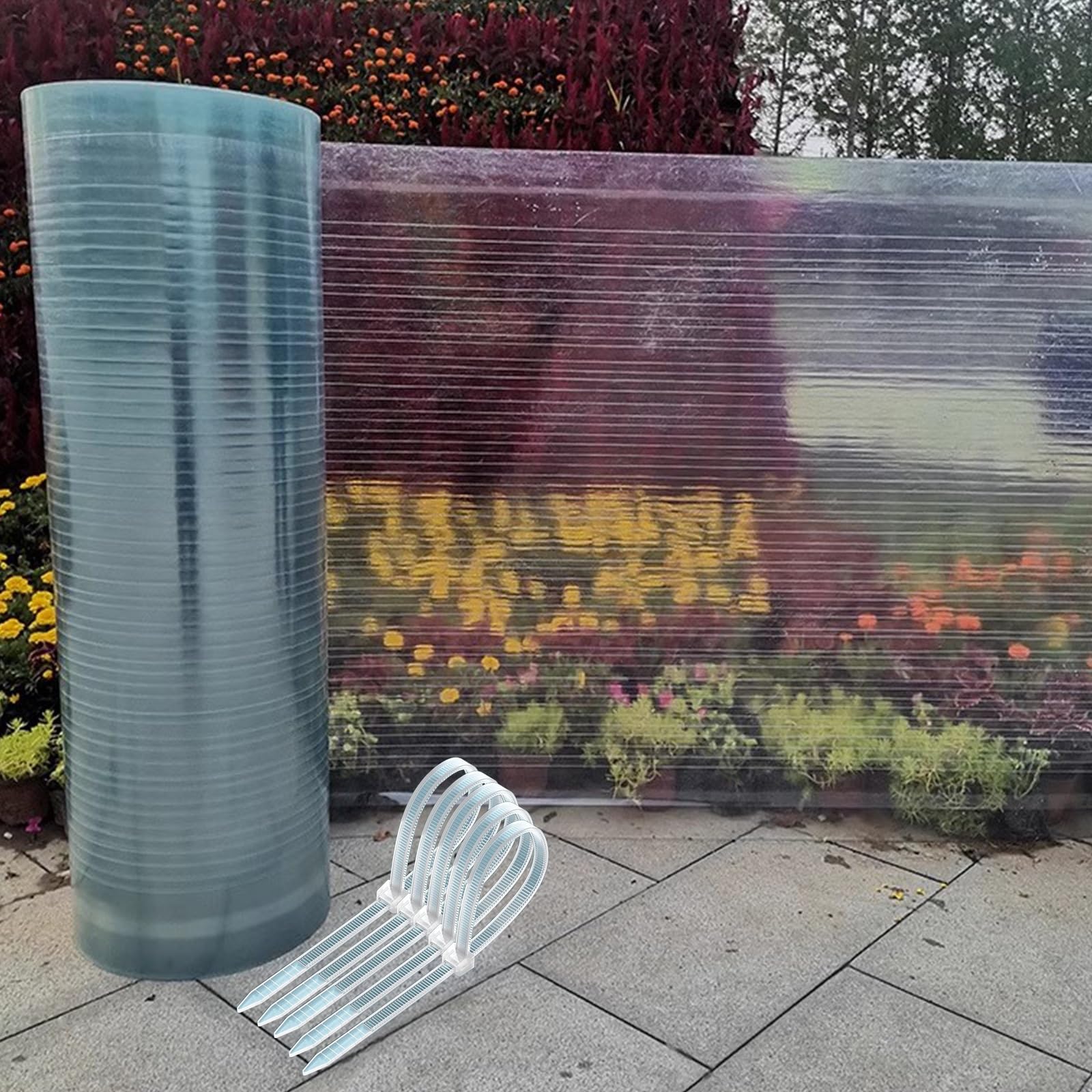Feuille de toiture en polycarbonate de 0,8 mm d'épaisseur pour couverture de véranda et pergola
