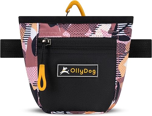 OllyDog Bolsa de golosinas para perros, clip para cinturón de cintura para entrenamiento manos libres, cierre magnético, entrenamiento de perros y