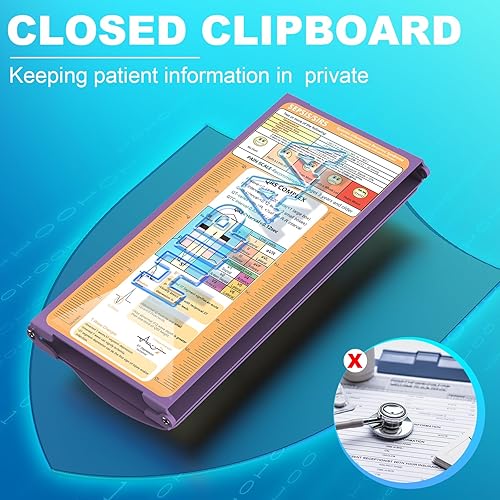 Miniatura 7 de Esenciales para la escuela de enfermería, portapapeles plegable para enfermeras, artículos esenciales para estudiantes de enfermería para