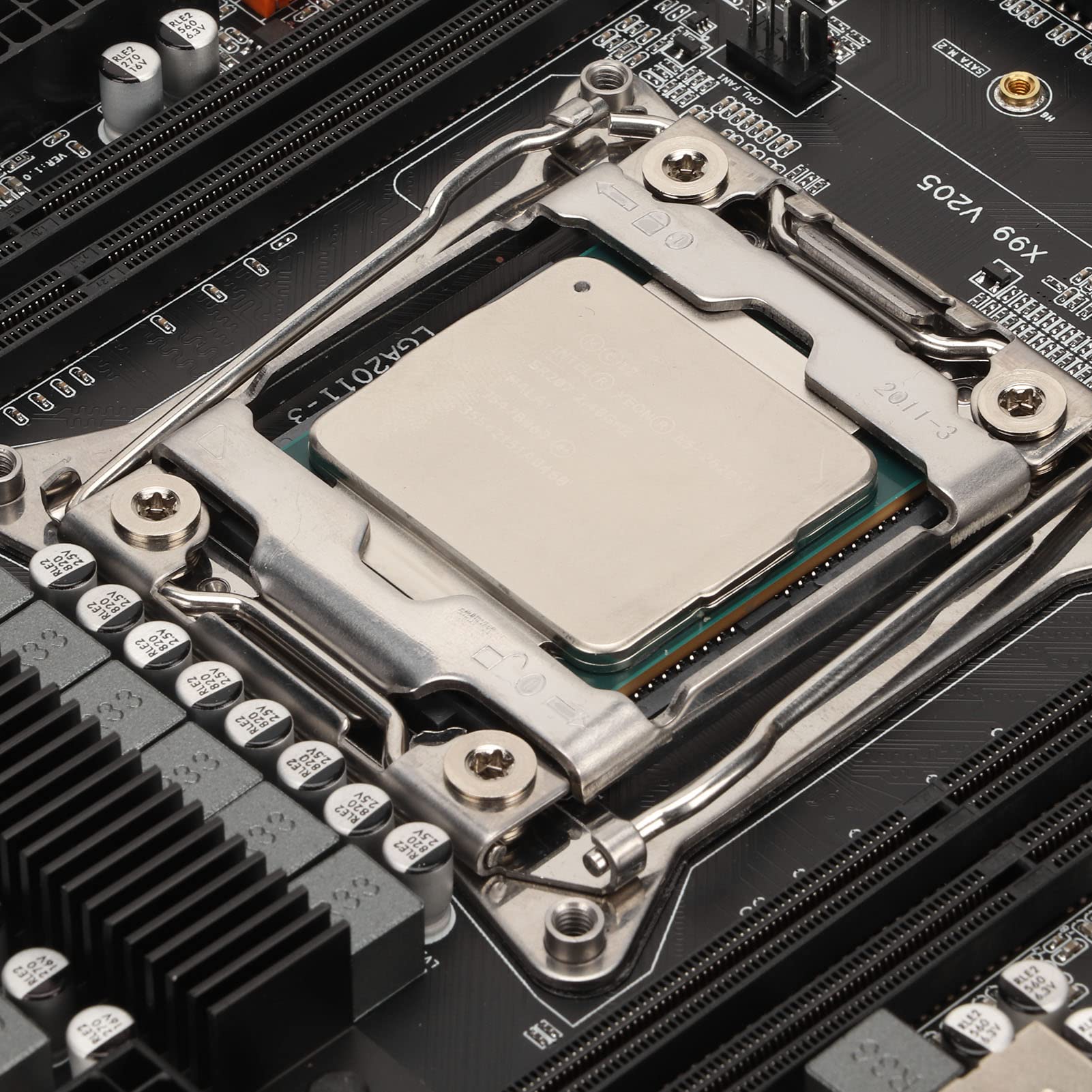 Gaming Motherboard, E5 2620 CPU 8G DDR4 Banco de Memoria Estable de Operación Rápida Ordenador Placa Base, DDR4 PC Placa Base