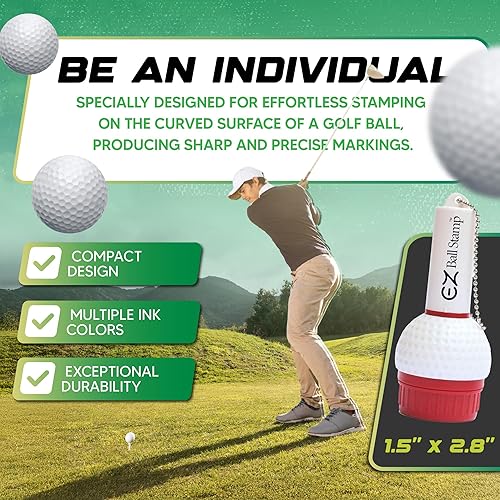 Miniatura 4 de Sellosello de pelota de golf, secado ultra rápido, marcador de tinta sin manchas para personalizar tu pelota (flamenco rojo)