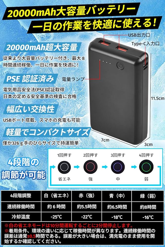 Amazon.co.jp: 水循環ベスト 【2025業界革新 12V高出力 35時間