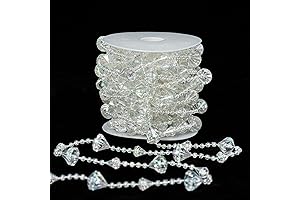 YoungJewel 33ft Diamond-Colorful Crystal Garland