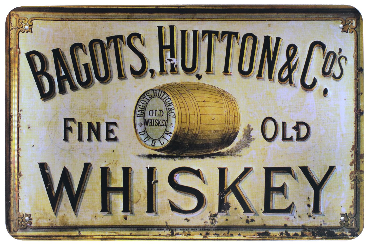 Whiskey Canvas Wall Art Painting Bagots Hutton Fine Old Whiskey Canvas Painting Vintage Posters Wall Art Gifts For