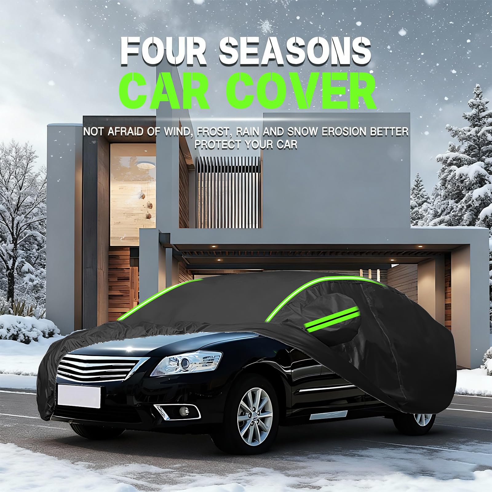 Telo Copriauto per Leapmotor T03 (2024-Present),Telo Copriauto 4 Stagioni Impermeabile Antigraffio – Protezione da Pioggia, Neve, UV e Polvere per Auto, SUV, Berlina
