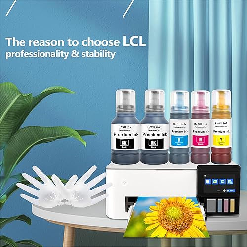 Miniatura 4 de LCL Botellas de repuesto de tinta compatibles para tinta 502 T502 compatible con Ecotank ET2760 ET-4760 ET2750 ET-3760 ET-2850 ET-15000 ST-4000