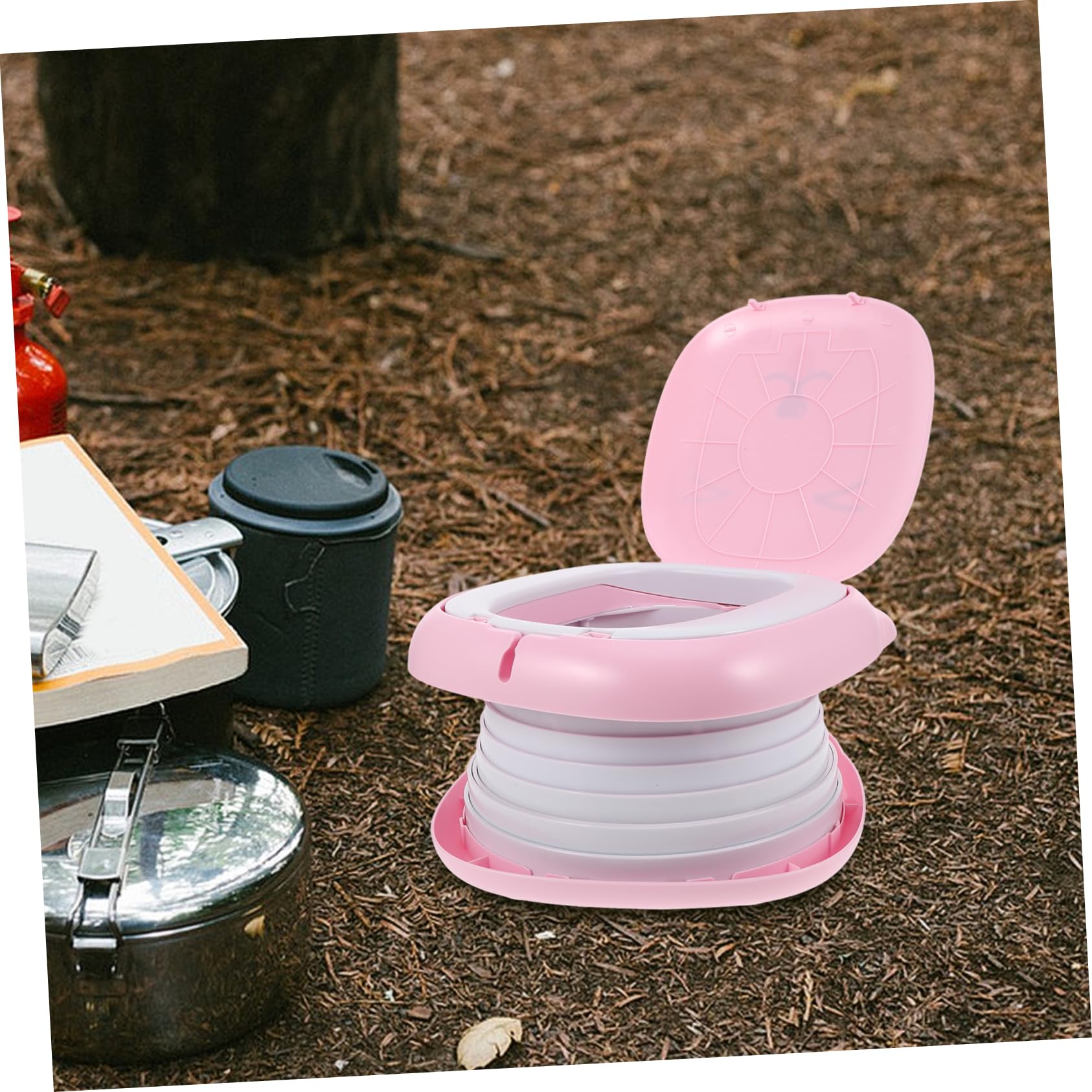 LIFKOME Baño Portátil Para Orinal De Viaje Para Pequeños Plegable Para Entrenamiento Inodoro Para Bebés Para Coche y Camping Fácil De Limpiar y Usar
