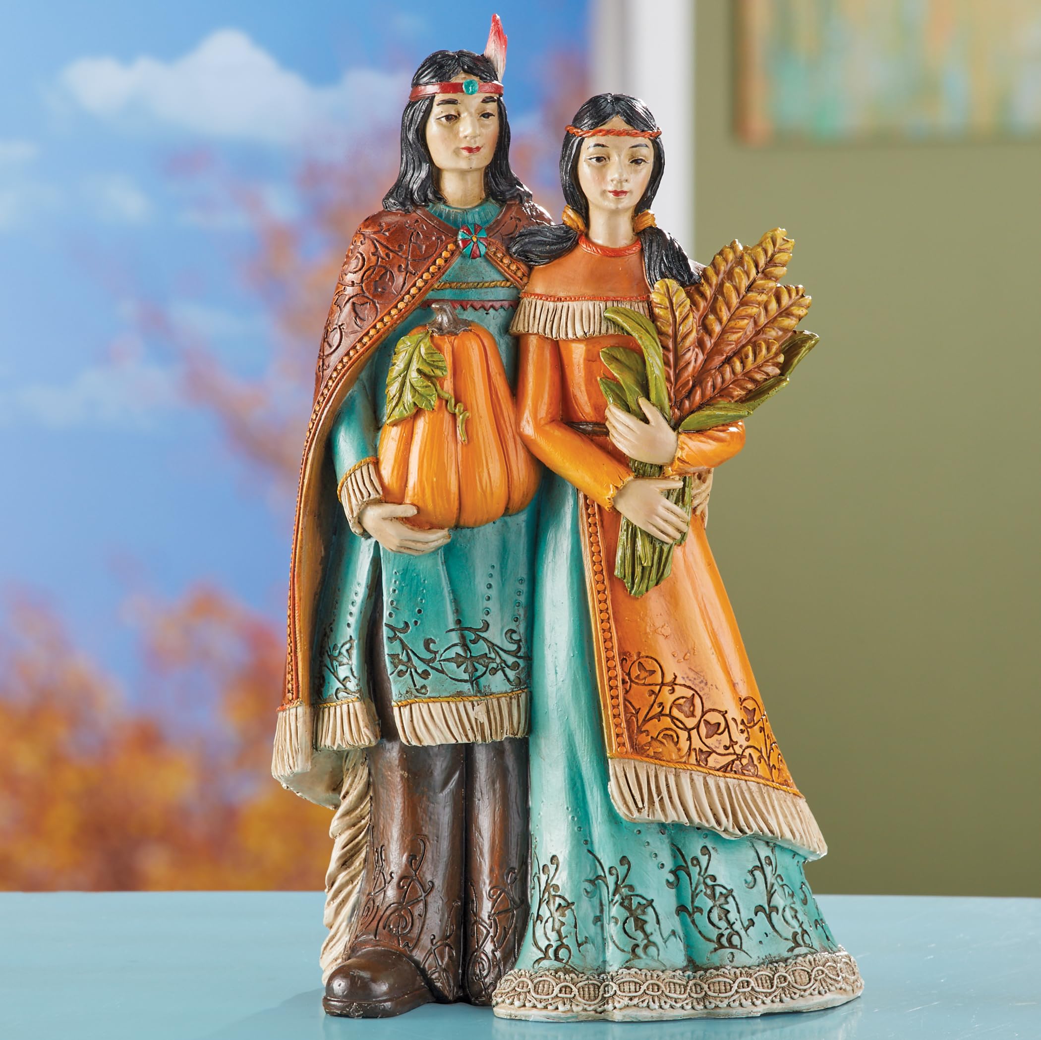 Amazon.com: Collections Etc Hand-Painted Native American Couple
