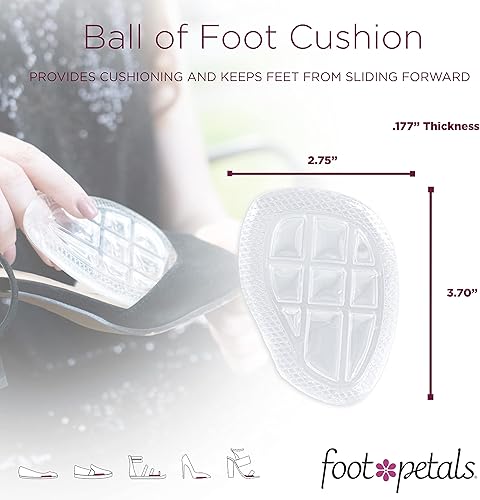Miniatura 3 de Foot Petals Cojines de bola de pie, almohadilla metatarsiana, alivio de comodidad duradero, evita el deslizamiento de los dedos, voladizo, talones