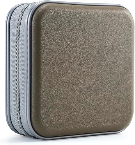 Miniatura 24 de UENTIP Funda para DVD, capacidad de 48 unidades, portátil, con cremallera, almacenamiento grande, cartera de CD, organizador de CD, viaje en casa