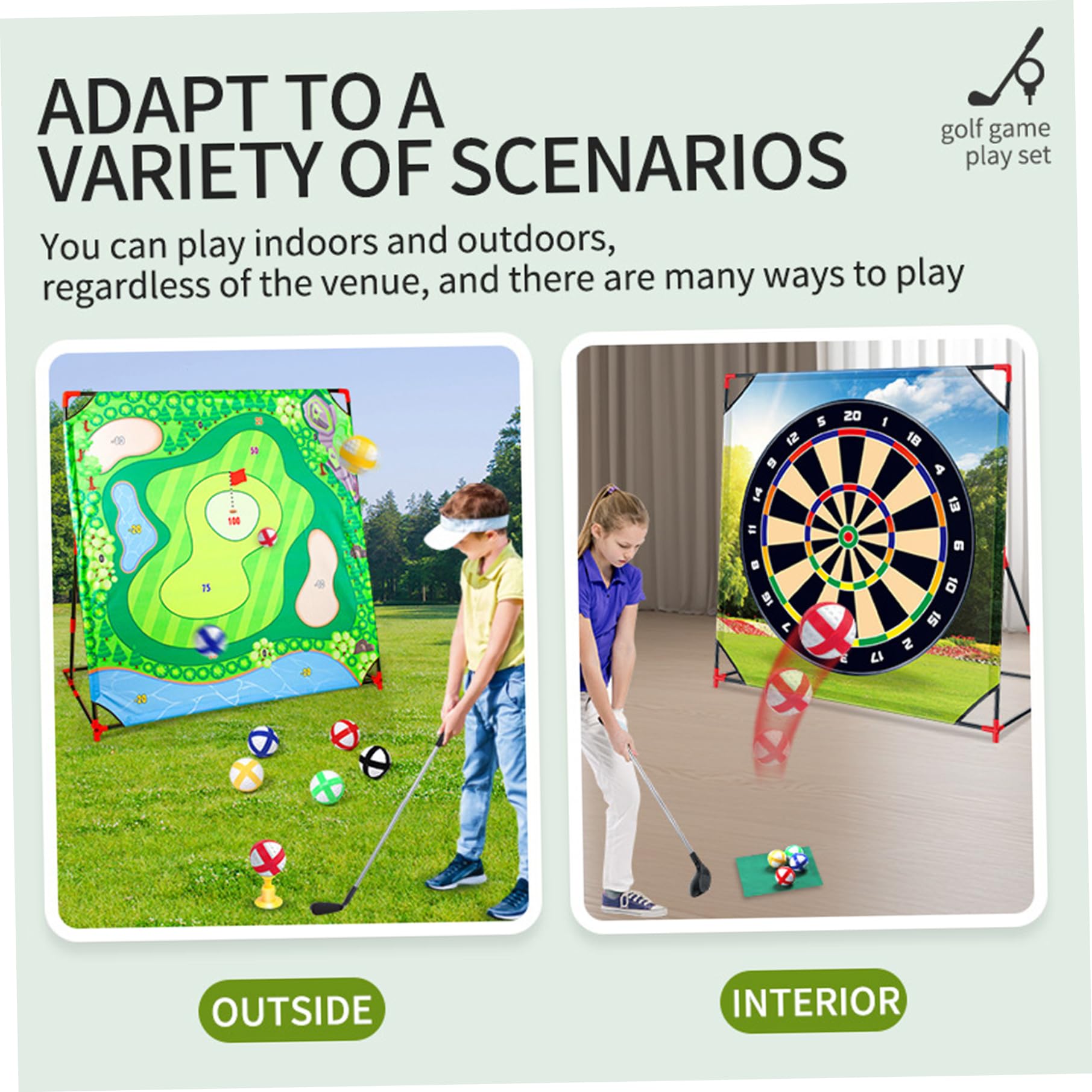 Sticky Golf Pro, Golf-Chipping-Spiel, tragbares Sticky Pro, Eltern-Kind-Interaktions-Hofspiele für drinnen und draußen