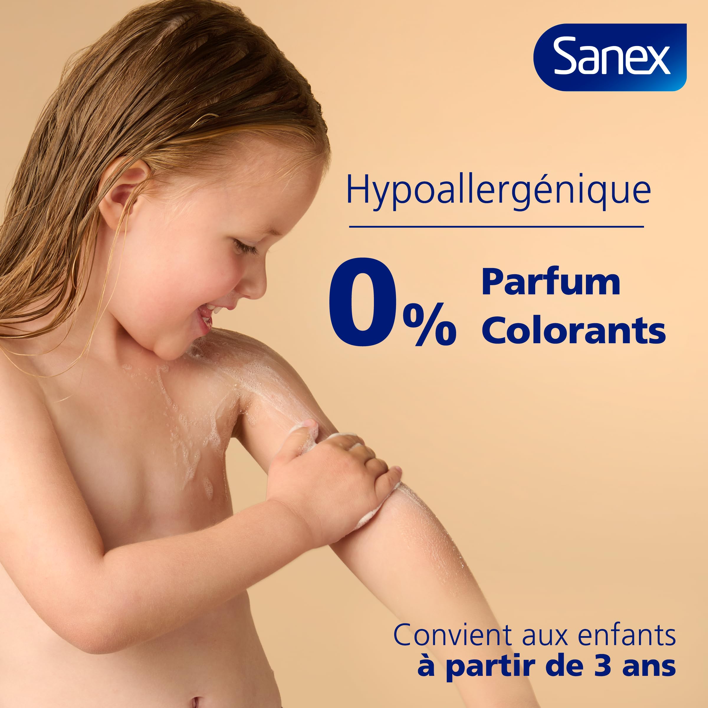 SANEX - Derma Thérapie - Huile de douche anti-démangeaisons et anti-irritations - Gel Douche - Peaux sujettes à l’eczéma atopique - hypoallergénique - complexe d’acides aminés - Pompe 725ml