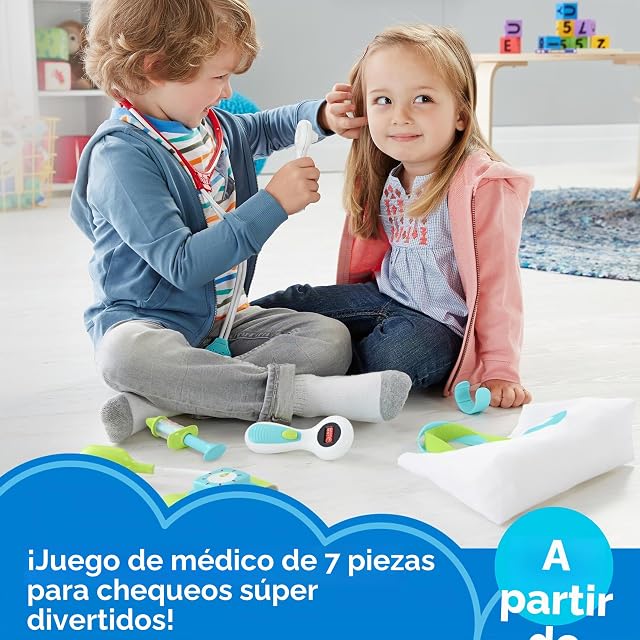 Foto 2 de 7 de Fisher-Price, Maletín pequeño Doctor, Juego de rol niño más3 años (Mattel DVH14), Monótono