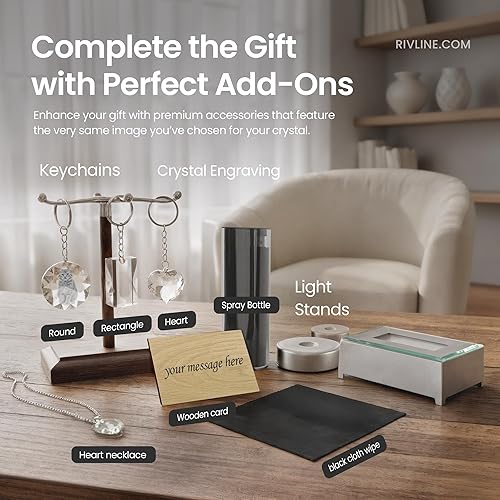 Miniatura 7 de Foto de cristal 3D  Regalos de imagen personalizados  Recuerdo único para aniversario, memorial, boda y día de la madre  Marco de fotos de cristal