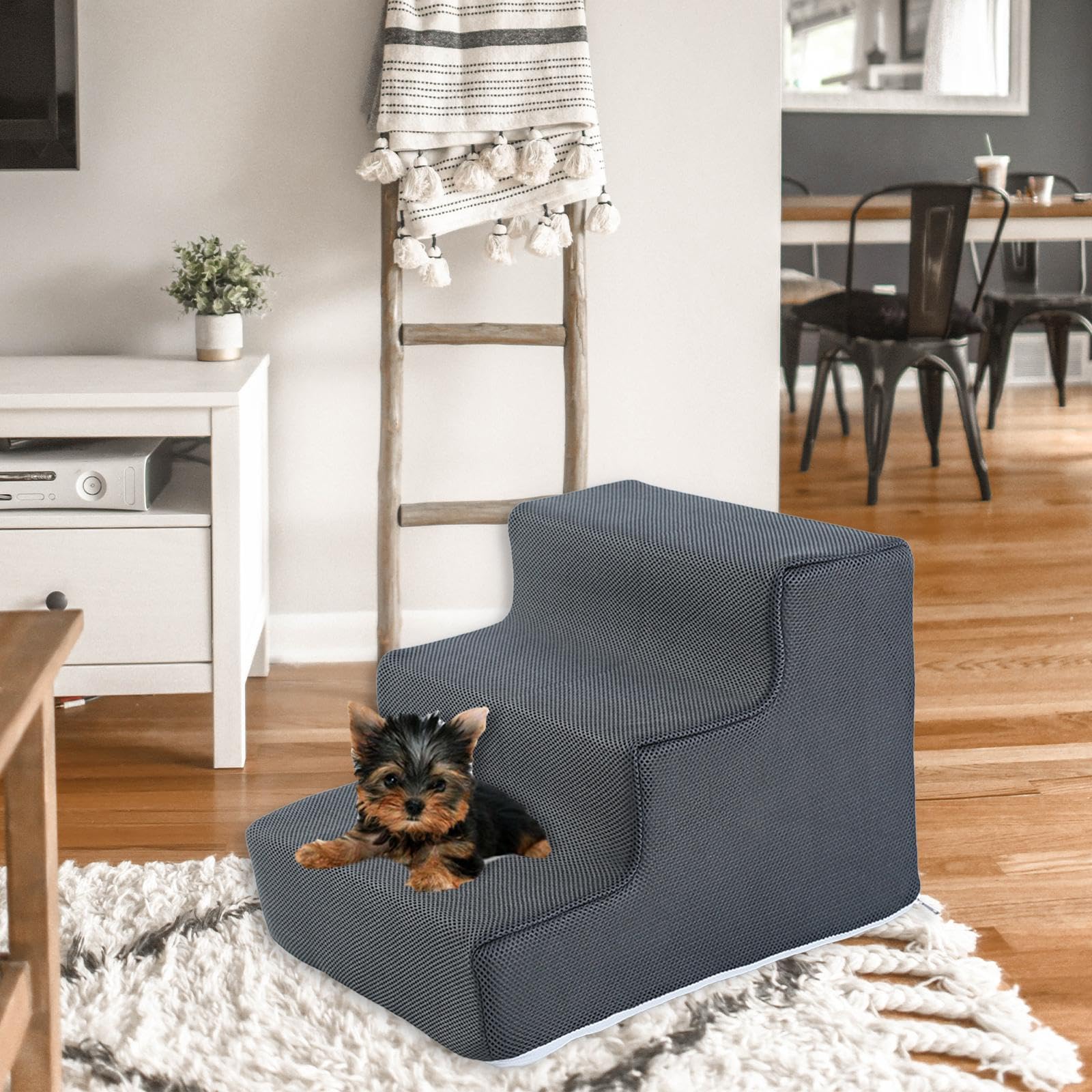 Amazon | Generic 犬階段 ペットステップ 高密度スポンジ 滑り止め底