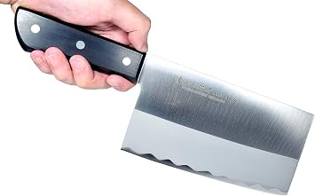 Seki Japan MASAMUNE, Japanese Meat Vegetable Cleaver, Stainless Steel Professional Butcher Knife, POM Handle, 7.1 inch (180mm)