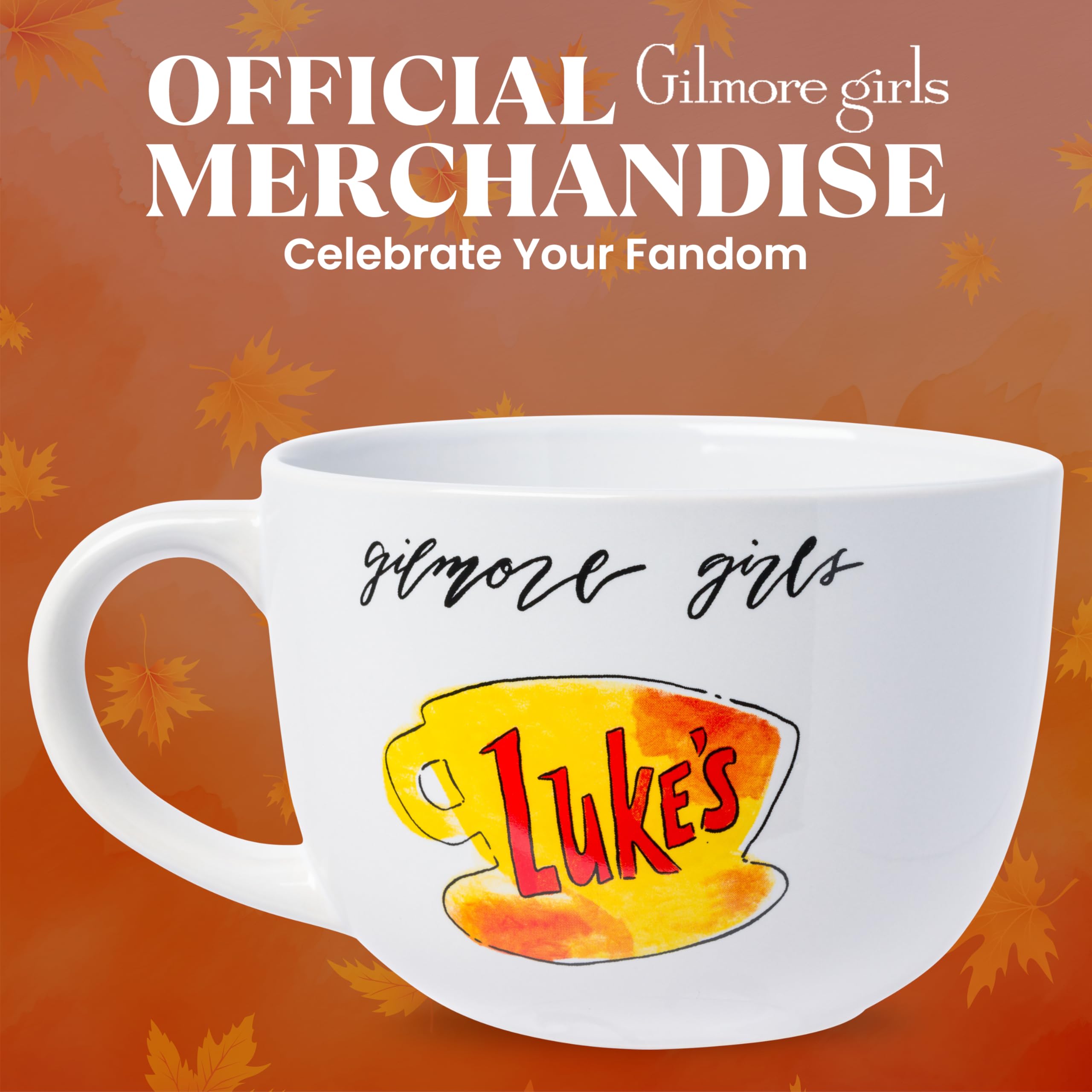 Silver Buffalo Gilmore Girls Lukes Logo - Tazza da zuppa in ceramica, 680 ml