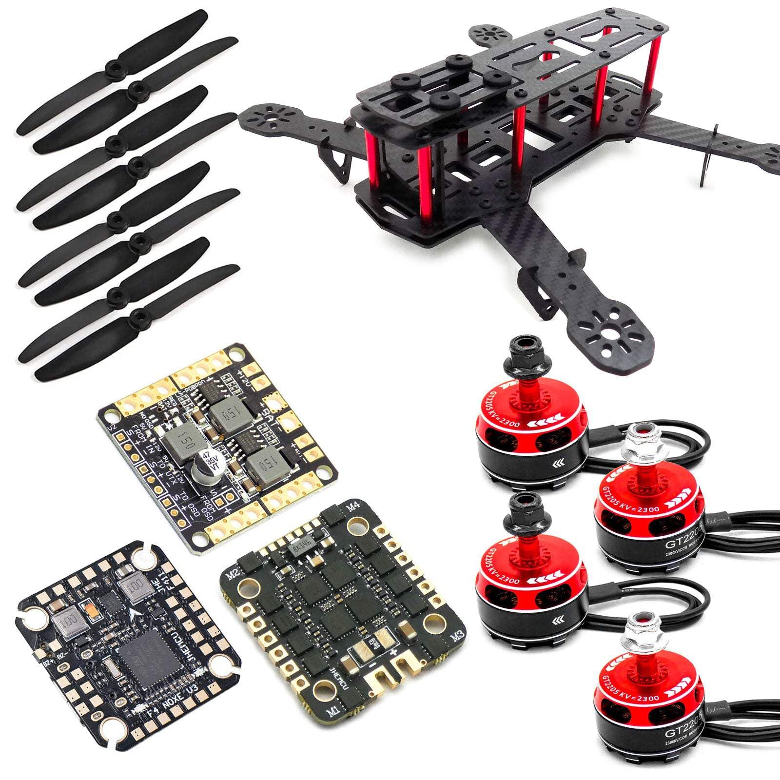 ZMR250 Racing Drone Kit - F4 Flight Controller / GT2205 Motors / 40A 4-in-1 ESC