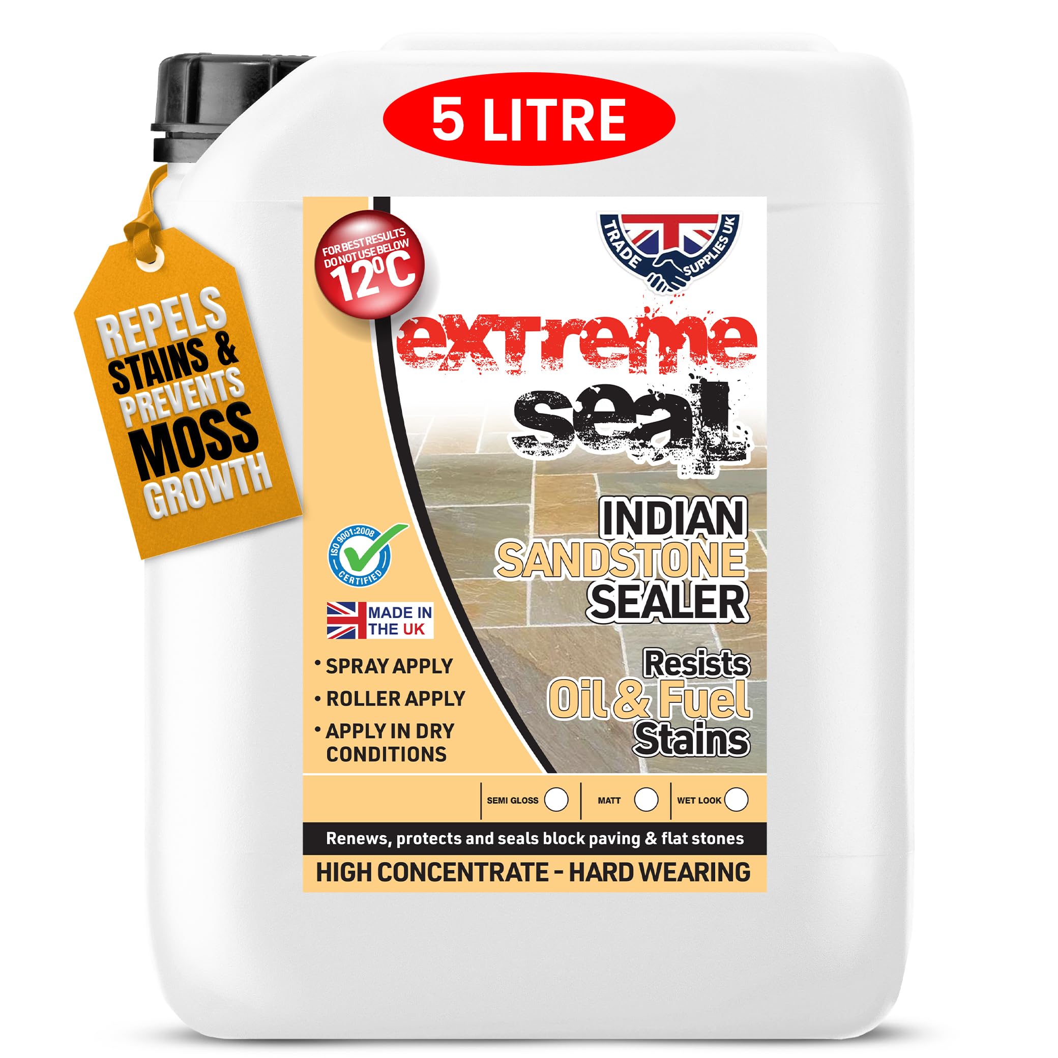 Trade Supplies UK - Extreme Seal Indian Sandstone Sealer - Matt Look - 5L — image 1