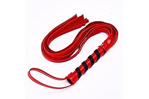 Sweetvibes Braided Leather Floggers - Red