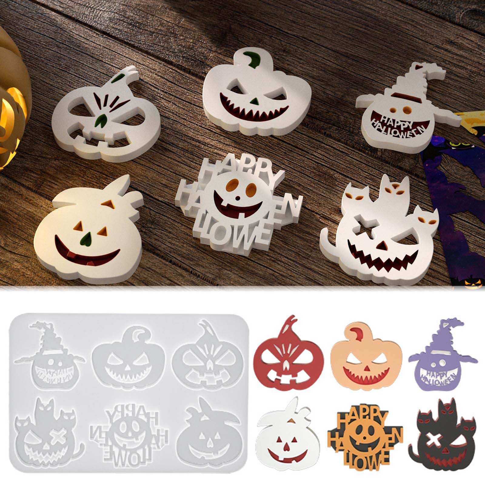 Kürbis Silikonform Für Kerzenhalter - 3D Halloween Deko DIY