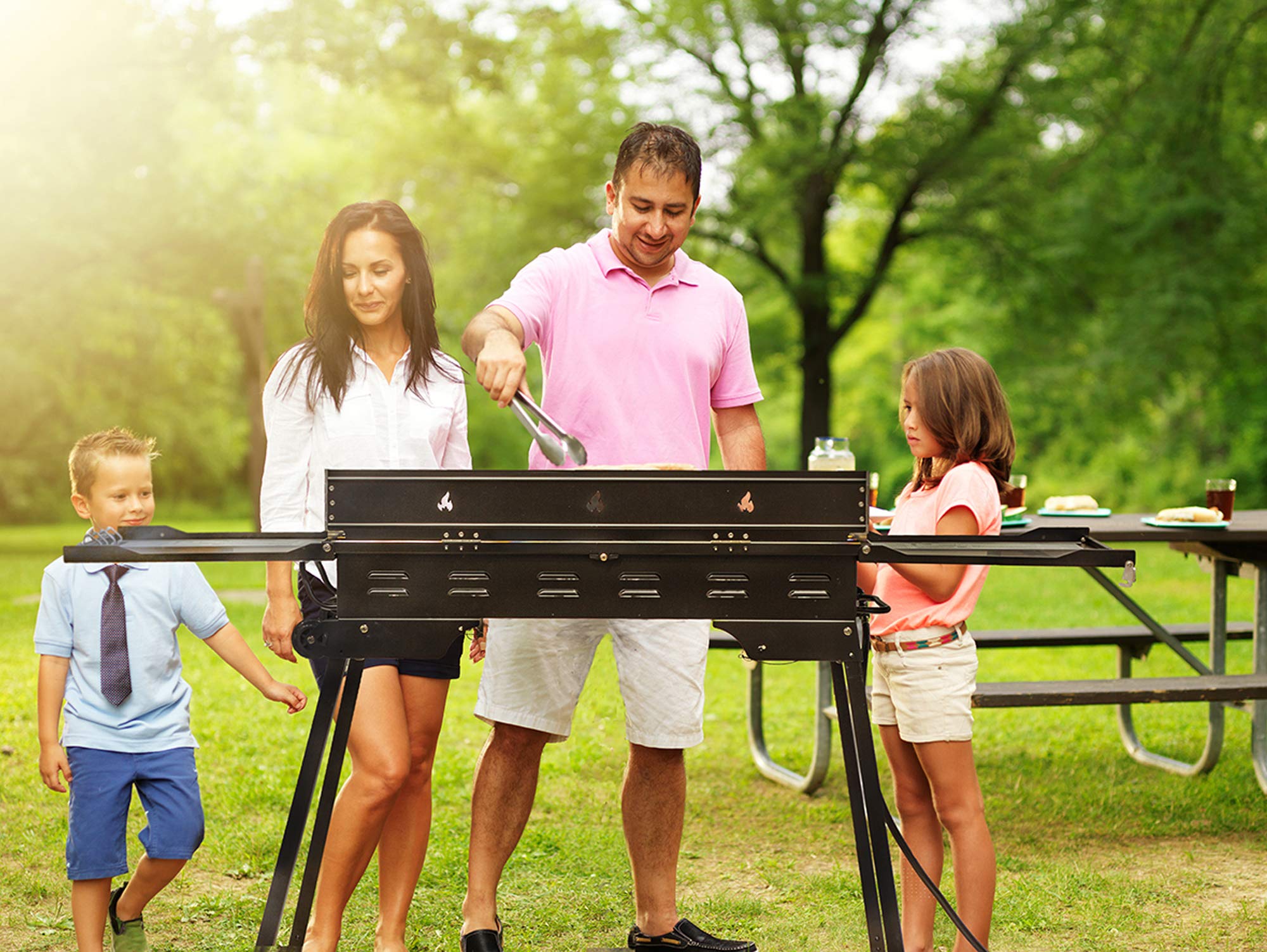 Outland Portable Camping Stove 3 Zone Propane Gas Burner Controller