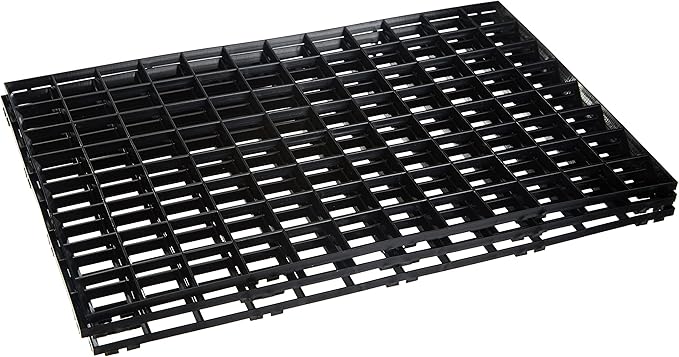 DELFIN Gläserabtropfmatten 30 x 20cm – schwarz – 4er