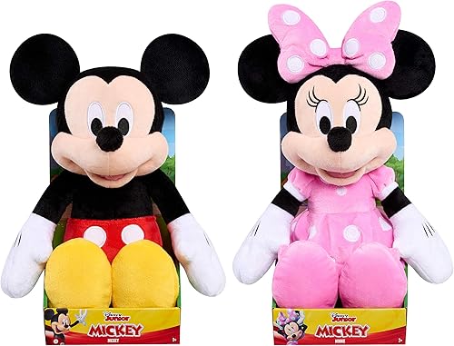 Miniatura 4 de Just Play - Juguete de peluche grande de Minnie Mouse de Disney Junior Mickey Mouse con licencia oficial para niños de 2 años en adelante