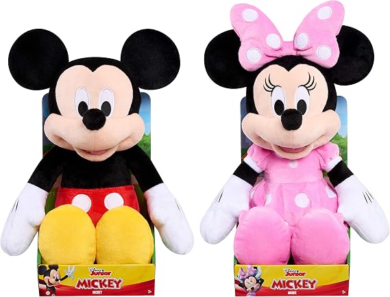 Disney Junior Mickey Mouse Large Plush Mickey Mouse, Officially Licensed Kids Toys for Ages 2 Up by Just Play