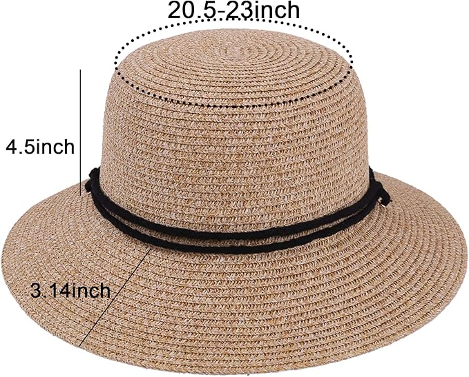 Cappello Da Donna In Rafia A Tesa Larga Da Donna Alla Moda Cappelli Da - Foto 6