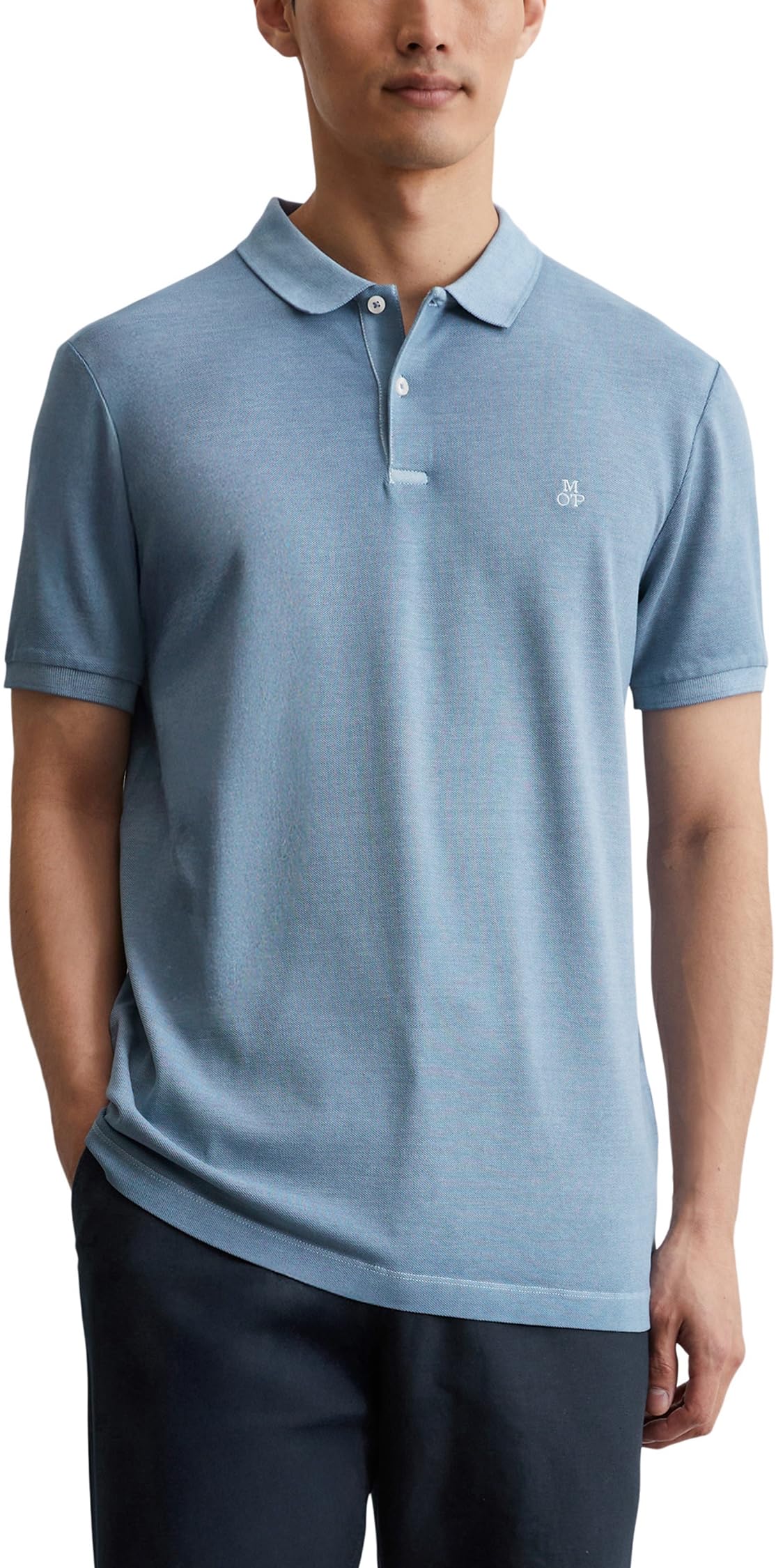 Marc O'Polo Herren Kurzarm-Poloshirt mit Stretch-Anteil Shaped Fit