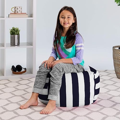 Miniatura 4 de Posh Stuffable - Sillón puff con almacenamiento para niños, contenedor de animales de peluche, organizador de juguetes de niños