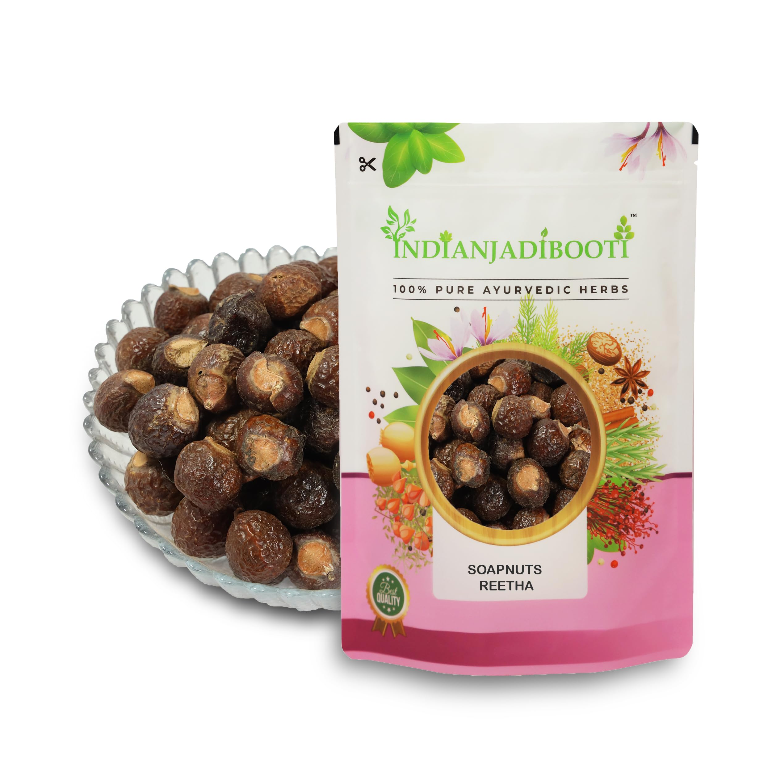 IndianJadiBooti Reetha Whole | Soapnut (Aritha) | Sapindus Mukorossi | Natural SLS-Free Hair Cleanser, Shampoo & Conditioner | Organic Laundry Alternative | Dried & Raw | (1 Kg) | Pack Of 2 — Amazon image 11
