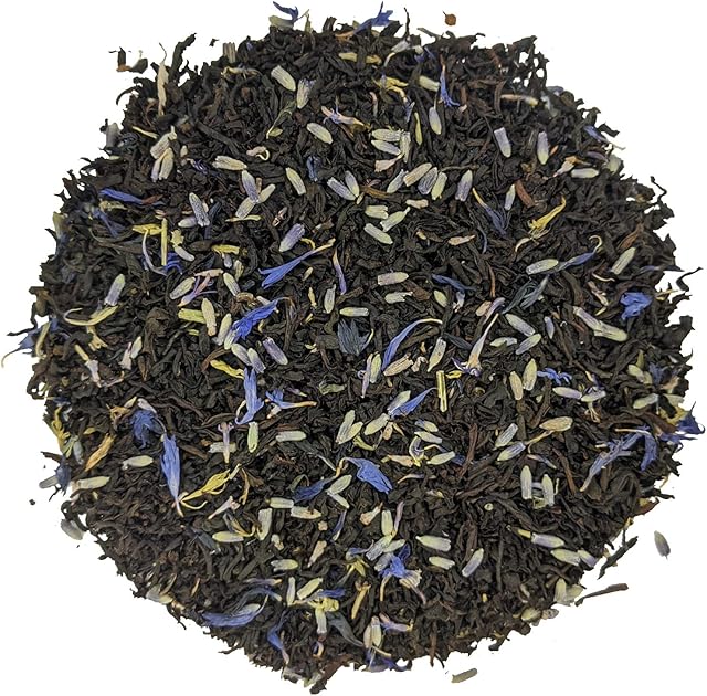 Lavender Earl Grey Black Loose Leaf Tea Naturally Flavoured by Simpli-Special for Hot or Iced Tea (100g in Resealable Pouch)
