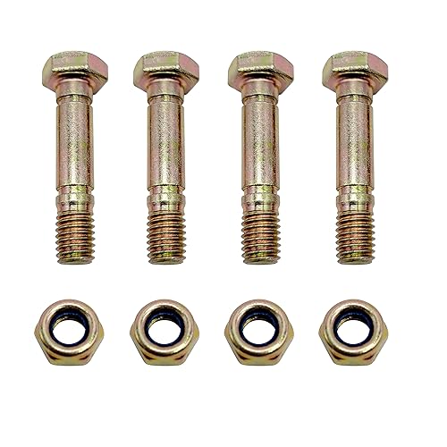 Miniatura 1 de Paquete de 4 quitanieves 710-0890 Tornillos y tuercas de cizalla, reemplazan a MTD Cub Cadet Troy-Bilt 710-0890a 910-0890A