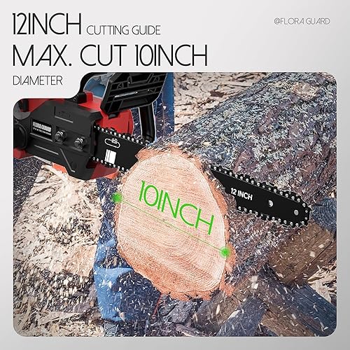 Miniatura 8 de Motosierra de 12 pulgadas compatible con batería Dewalt de 20 V (sin batería, solo herramienta), motosierra de motor sin escobillas de mano