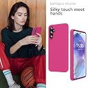 YATWIN Silicone Back Case for Samsung Galaxy A55, Soft-Touch Phone Back Cover for Samsung Galaxy A55 - Magenta gallery image
