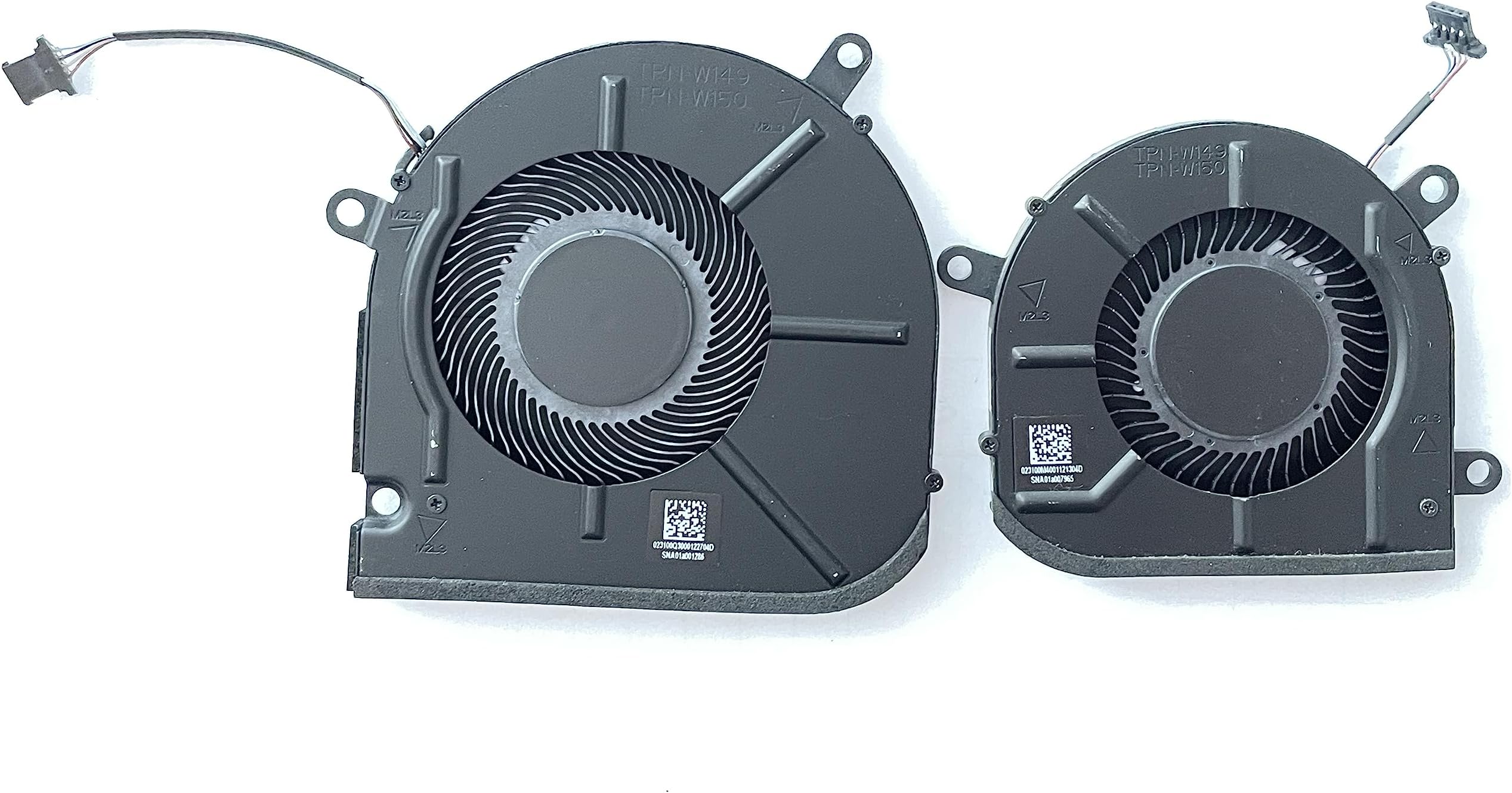 Fleshy Leaf Replacement CPU+GPU Cooling Fan for HP Envy X360 15M-EU 15M-ES 15T-ES 15Z-EU 15-EU TPN-W149 TPN-W150 DC5V Series EG50040S1-1C400-S9A EG50040S1-1C410-S9A M45465-001 M45466-001