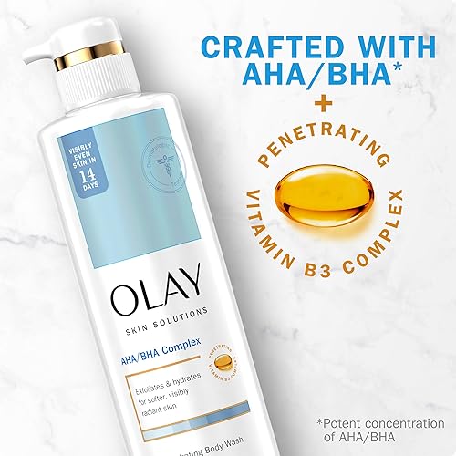 Miniatura 3 de Olay Skin Solutions - Jabón corporal hidratante para mujeres con complejo AHABHA, 17.9 onzas líquidas (paquete de 4)