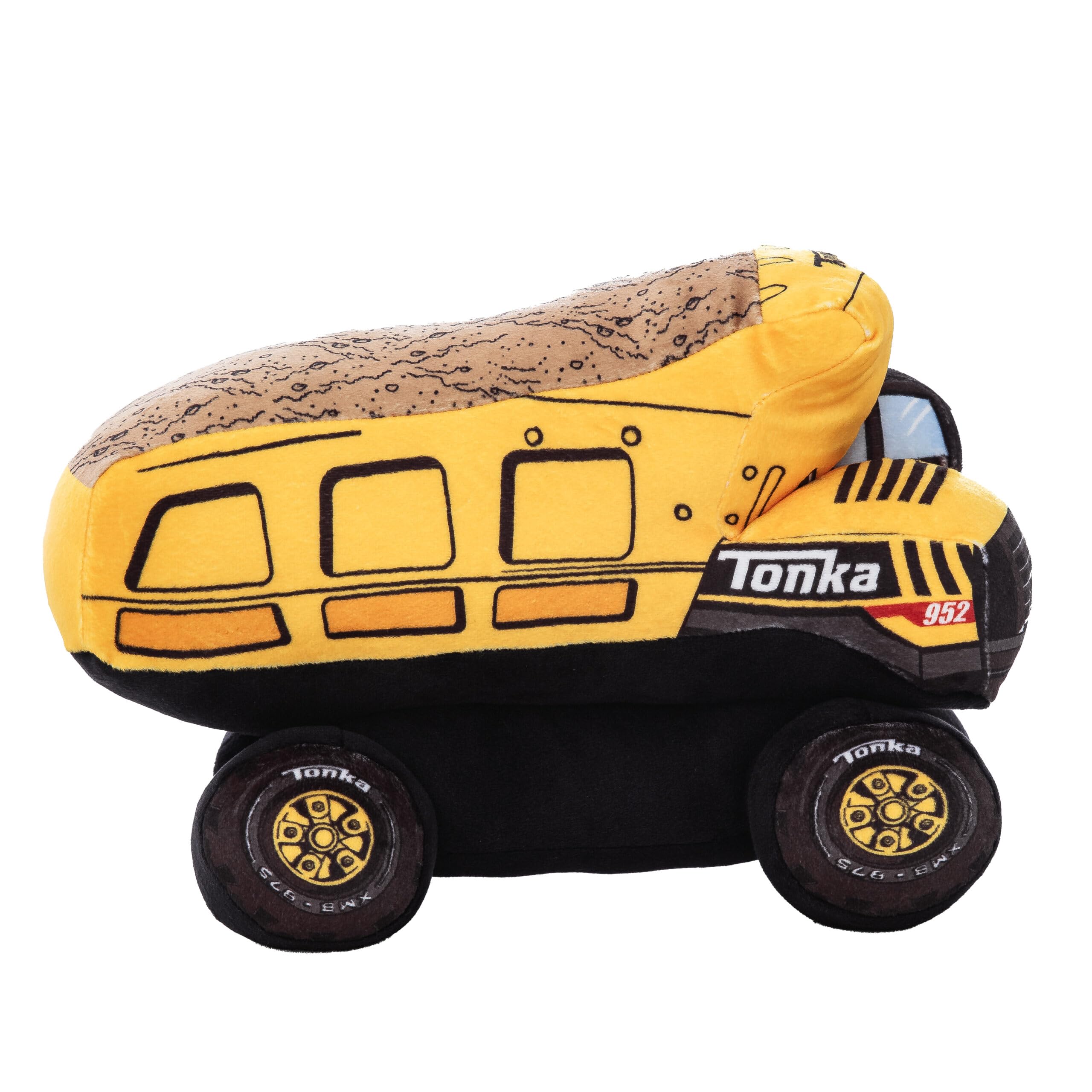 Hasbro Tonka Dump Truck Cloud Pillow, Plush Comfort for Kids Adults, Bedroom Playroom Decor, Spot Clean, 11.5 Inch